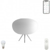 Stolná lampa Immax NEO COCONO 07065L Smart 34x34cm biele sklo, Zigbee 3.0 (07065L)