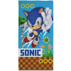 Halantex Bavlnená plážová osuška Sonic motív Dash Endless Runner Game 70 x 140 cm