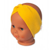 Baby Nellys Bavlnená čelenka dvojvrstvová, horčicová 92/98 (18-36m)
