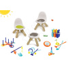 Smoby set Piknik stolík s dvoma stoličkami KidChair a set hamburgerov 100% Chef 880200A-6