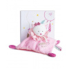 Doudou Doudou et Compagnie Paris Gift podložka na spanie ružová mačka 20 cm