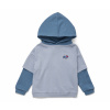 Tchibo - Detská mikina s kapucňou so zdrsnenou vnútornou stranou - pre bábätko - veľ. 86/92 - farba: modrá