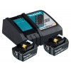 Makita Súprava akumulátora a nabíjačky DC18RC + BL1850B, 18 V, 5 Ah, 2 akumulátory, 197570-9