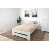 Zvýšená posteľ z masívu Halina 80x200 cm - biela + rošt ZADARMO