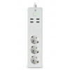 NEDIS NEDIS Wi-Fi chytrý prodlužovací přívod/ 3x zásuvka typu F/ 16A/ 4x USB/ 1,8m/ Android/ iOS/ Nedis® SmartLife/ bílá