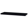 Autronic P-013 BK - Polička nástenná 90 cm, MDF, farba čierny vysoký lesk, balené v ochrannej fólii