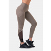 Fit & smart legíny na cvičenie s vysokým pásom 572 mocha NEBBIA Veľkosť: XS