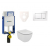 Ideal standard Cenově zvýhodněný závěsný WC set Geberit k zazdění + WC Tesi 110.302.00.5NE5