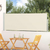 zahrada-XL Zaťahovacia bočná markíza na terasu 100x300 cm, krémová 48371