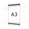 Plastová kapsa A3 na výšku typ C 2x magnet - PVC kapsa A3V - 2x magnet - 1 ks
