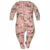 Dojčensky overal - PAJACKEK DOLCE SONNO 68 Biela, čierna (Pavúky Clown Cotton Rompers 74)