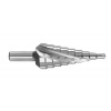 Drill bit, HSS, 3-plane conical / multi-stage, o 4 6 9 12 15 18 21 24 27 30 33 36 39mm x 93.5mm, suitable for: metal - 1 pc.