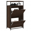 Botník hnědý dub 60 x 34 x 112 cm kompozitní dřevo Hnědá 840033