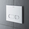 DURAVIT DuraSystem dvojčinné ovládacie tlačidlo A1 pre WC, plast, lesklý chróm, WD5001021000