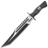 United Cutlery UC3372 USMC OPERATION MAKO BOWIE outdoorový nôž 26,3 cm, Satin/čierna, TPU, nylon
