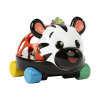 OBALL Autíčko a hrkálka 2v1 Curious Car zebra Zen™