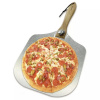 Plech na pizzu Klausberg 30,5 x 64, priemer 30,5 cm (Škrabka na pizzu, oceľová lopata, veľký podnos, 30,5 cm štvorcový, Kinghoff)