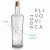 Pieskovaná fľaša Olea Piede Slivovice 2, 0,7 l