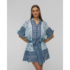 Dámske šaty Juliet Dunn Cherry Blossom Blouson Dress In China Blue