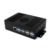 Waveshare Multi-functional All-in-one Mini-Computer Kit Designed for Raspberry Pi 5, PCle to 4-ch USB