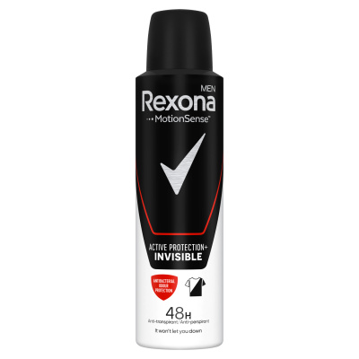 Rexona Men Active Protection+ Invisible mužský antiperspirant v spreji, 150 ml