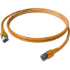 Easylan CP1KOBOBO0100 RJ45 sieťové káble, prepojovacie káble CAT 6A S/FTP 10.00 m oranžová dvojžilový tienený, bez halogénov, samozhášavý 1 ks; CP1KOBOBO0100