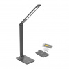 Solight LED stolná lampička WO55-G s bezdrôtovým nabíjaním, sivá