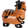 Detská keramická pokladnička Tiger, oranžová