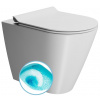 GSI KUBE X COLOR KUBE X WC misa stojaca, Swirlflush, 36x55cm, spodný/zadný odpad, biela dual-mat 941009