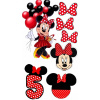 CUKROVÁ TLAČ Opłatek na Tort Cukrová hmota Minnie Mouse Sada 77 + MENO