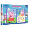 Trefl Obojstranné Prasiatko Peppa Dobrý deň BABY MAXI 2x10 dielov