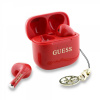 Bezdrôtové slúchadlá Guess Classic Logo Charm TWS červené