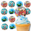 POPLATOK NA BÁBOVKY MUFFINKI sada na narodeniny 12ks - GUMBALL BAJKA