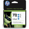 HEWLETT PACKARD HP 712 Ink. náplň azurová, trojbalení, 3ED77A