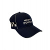 Šiltovka baseball MESTSKÁ POLÍCIA so šachovnicou - tmavomodrá
