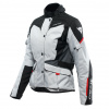 Dámská moto bunda DAINESE TEMPEST 3 D-DRY glacier šedo/černo/lava červená 50