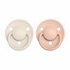 BIBS De Lux cumlíky z prírodného kaučuku 2ks - veľkosť 1 (Ivory / Blush)
