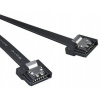 Kabel AKASA Super slim SATA3 datový kabel k HDD,SSD a optickým mechanikám, černý, 30cm