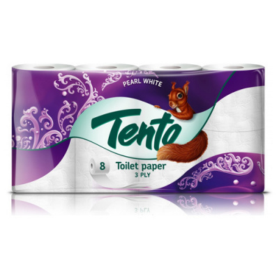 Toaletný papier tento pearl white, 3-vrstvý/21 m, 8 ks/bal