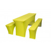 TENTino Elastický poťah STANDARD na pivný set 220x50 - 220x70 cm Farba obrusu: SVETLOZELENÁ / APPLE GREEN