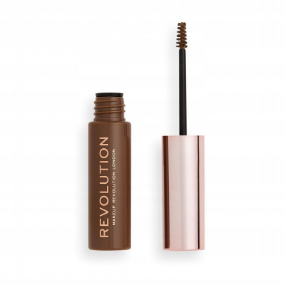Makeup Revolution Brow Fixer gél na obočie Medium Brown 6 ml