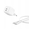 Belkin BOOST CHARGE™ PRO Duální 50W USB-C Power Delivery GaN PPS nástěnná nabíječka + 1m USB-C/USB-C kab WCH019kq1MWH-B6