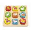 Viga geometrické puzzle zvieratká z farmy