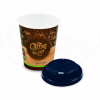Wimex Papierový pohár ,,Coffee to go,, O80mm 280ml `M` + viečko čierne 10 k