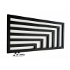 Regnis Kreon Zenit, vykurovacie teleso 1000x550 mm, 541W, čierna matná, KZ100/55/D500/BLACK