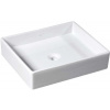 Isvea Purity umývadlo 50x42 cm obdĺžnik pultové umývadlo biela 10PL66050