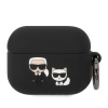Karl Lagerfeld puzdro gumené Apple Airpods Pro KLACAPSILKCK čierne