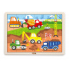 Puzzle na podstavci Viga 51463 24 dielikov - na stavbe