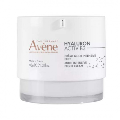 AVENE Hyaluron activ B3 nočný krém multiintenzívny 40 ml - Avene Hyaluron Activ B3 Multi-Intensive Night Cream 40 ml