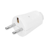 Solight zástrčka priama, IP20, biela P74